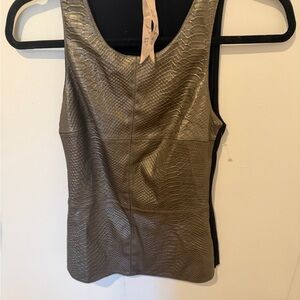 Bailey 44 Gold Snakeskin Tank Top